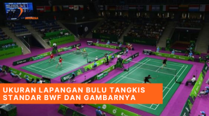 Ukuran Lapangan Bulu Tangkis Standar BWF dan Gambarnya